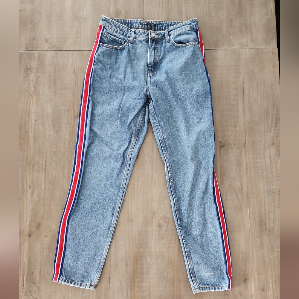 Terranova Blue Denim Jeans with Silver Button #B2509-0038